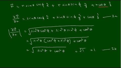 Transformation of Unit Vectors from Cartesian to Spherical