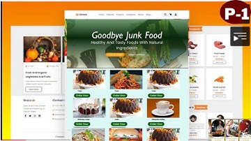 Create A Responsive Grocery Store Website Design Using HTML - CSS - JavaScript || Step By Step