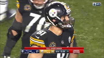 Steelers Jesse James Overturned Touchdown Ruled Incomplete Pass "does not survive the ground"