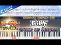 【楽譜】『ray/BUMP OF CHICKEN』初〜中級級ピアノ楽譜|7thアルバム『RAY』リード曲|Piano Cover