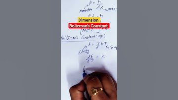 dimension of  Boltzman