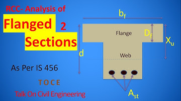 RCC- Flanged Section Analysis as per IS 456