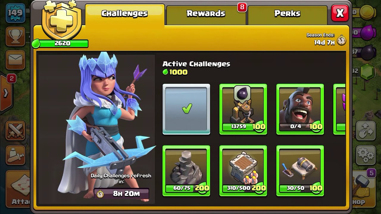 Clash of clan get the ice queen - YouTube