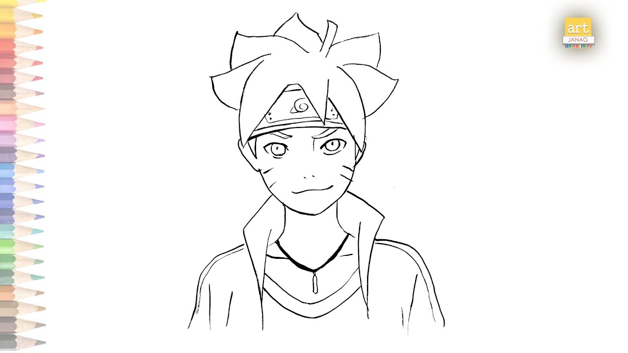 Boruto jogan @gusta_art  Anime sketch, Anime character drawing, Naruto  sketch drawing