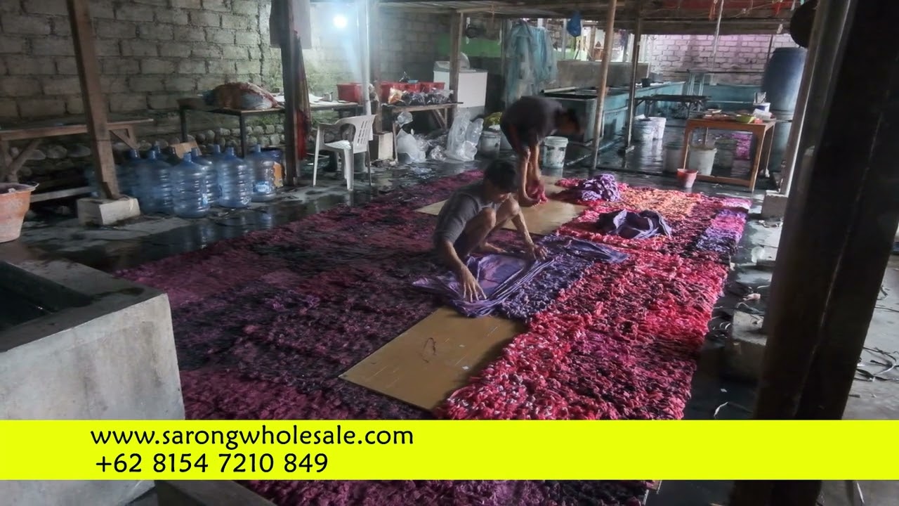 Batik Sarong Pareo Bali Factory Smoke