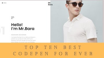 Top Ten Best Codepen For Ever || Part(1)