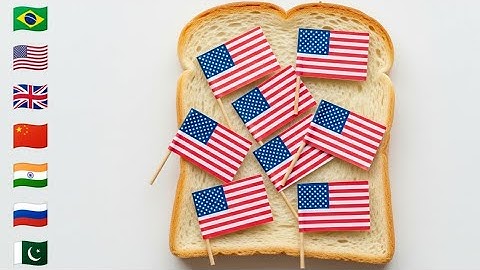Satisfying AI ASMR || Spreading Flags On Toast 🍞🌍 (Flag Series Part 1)