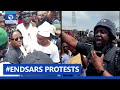 #SARSMUSTEND: Nigerian Celebrities Join Protesters In Lagos