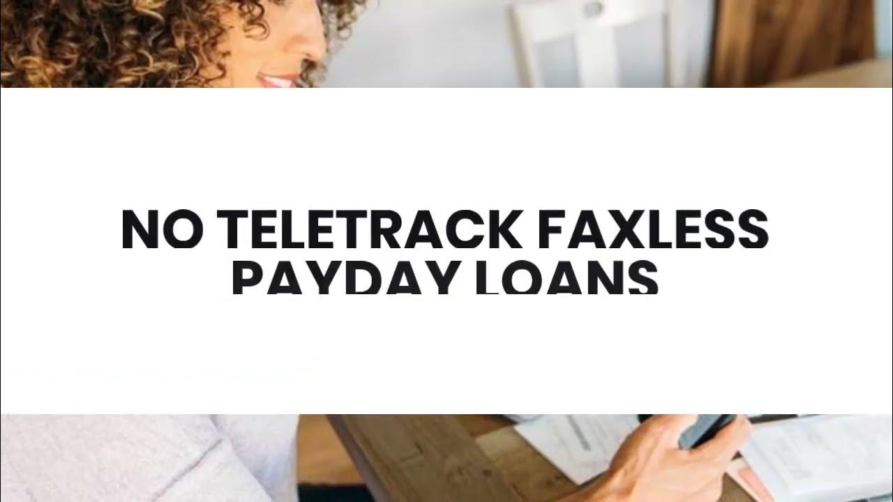 Payday Advance Direct Lenders No Teletrack NO TELETRACK PAYDAY LOANS ONLINE - YouTube