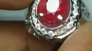 RARE. NATURAL RED RUBY SONGEA - Ada Birma Star Berlian Eropa Blue Safir Srilanka Sapphire Ceylon Padparadscha Zamrud Colombia Pigeon Blood Spinel