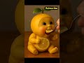 🍋Baby Lemon Eating Cartoon Face | Cute &amp; Viral Shorts
