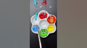 Number Blocks, Guess the mixed color #colormixing  #satisfying  #mixandmatch