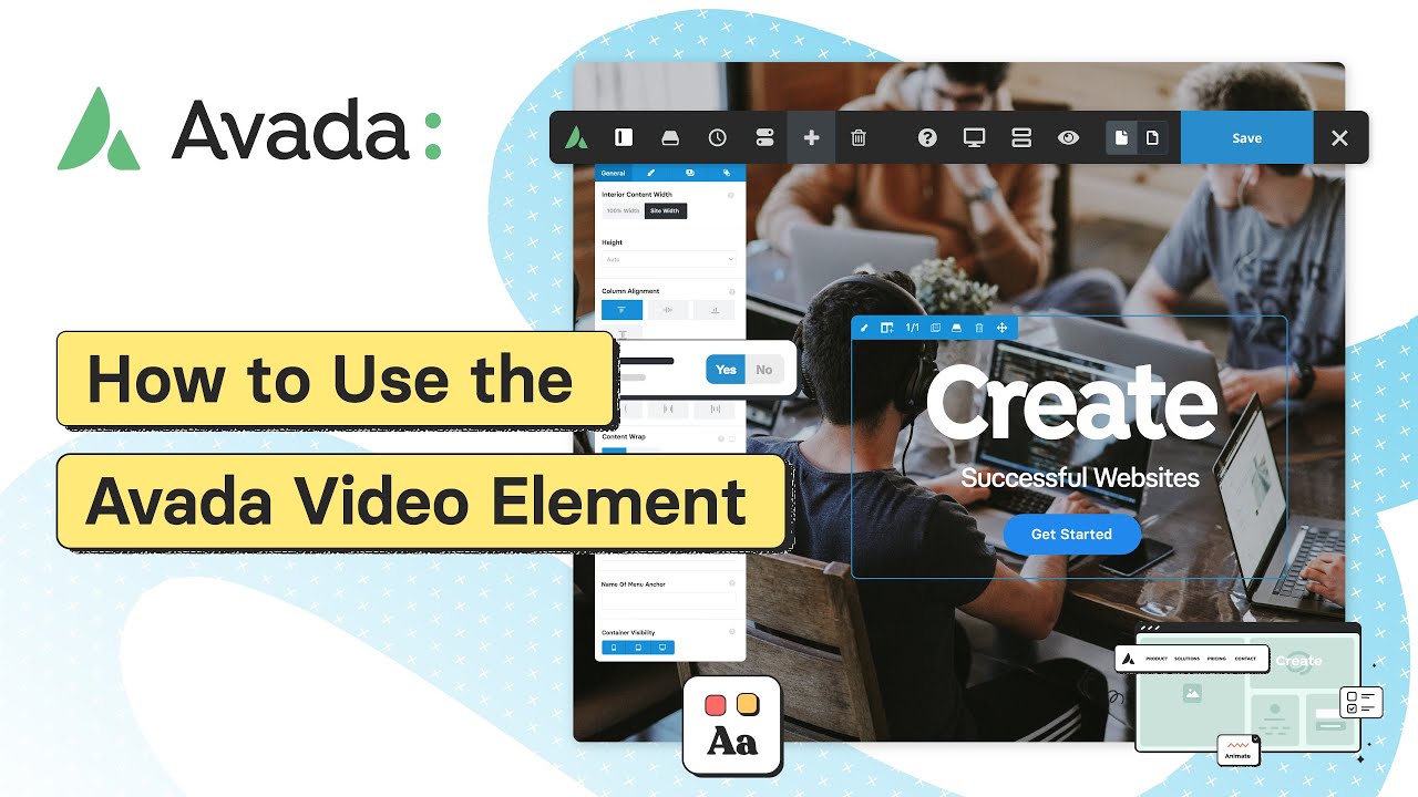 How to Use the Avada Video Element - YouTube