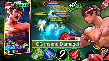 CHOU HACK DAMAGE! CHOU USERS TRY THIS BUILD! | MLBB