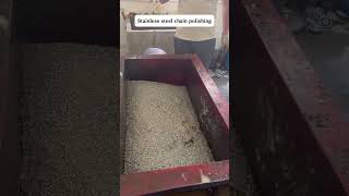 Stainless steel chain polishing #polishingequipment