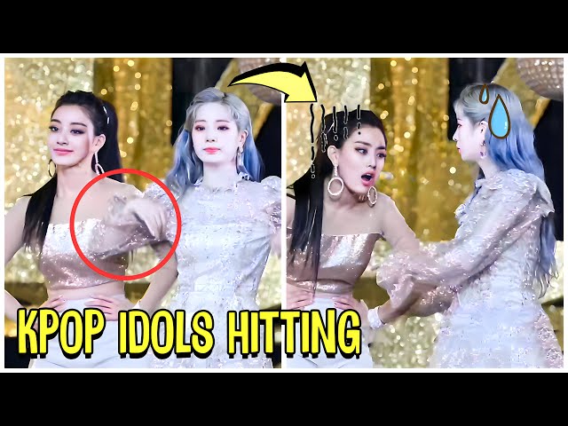 Kpop Idols Accidentally Hitting Members And Fans ( Got7, Twice, Stray Kids...) class=