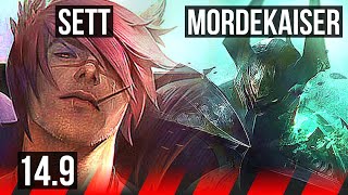 SETT vs MORDEKAISER (TOP) | 7 solo kills, 1200+ games, Dominating | KR Master | 14.9