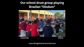 Thumbnail of How our School Drum Group plays Brazilian “Olodum” 2024 #drumming #drumcircle #howtodrum