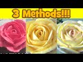 How to Pipe Buttercream Roses 3 METHODS buttercream flowers