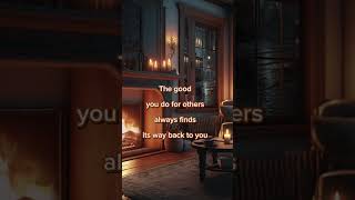 Fireplace & Rain Sounds | Relaxing Cozy Night Ambience #shorts