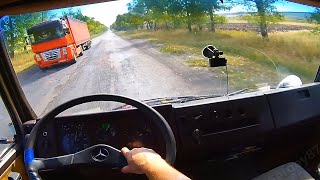 Pov Driving Truck #8 Om366 Mercedes 814 6.0 diesel