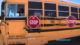 6 foot stop arm on McKinney school buses