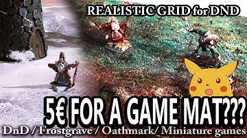 CHEAPEST GAME MATS and realistic DnD GRIDS - DIY Tips & Tricks