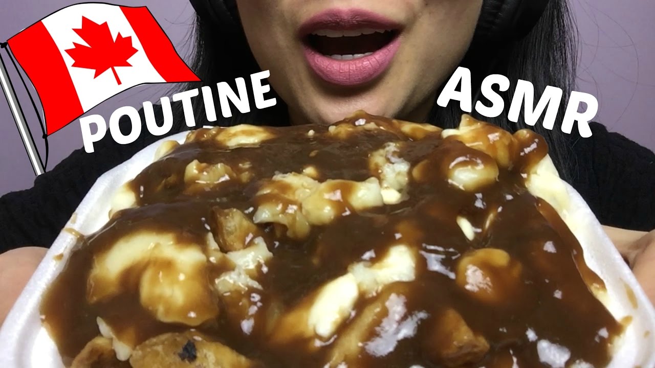 ASMR CANADIAN POUTINE (FRIES, CHEESE AND GRAVY) EATING SOUNDS | SAS-ASMR fetishization meaning