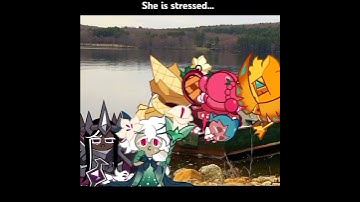 Dark cacao was scared while the other 3 was having fun... #crk #cookierunkingdom