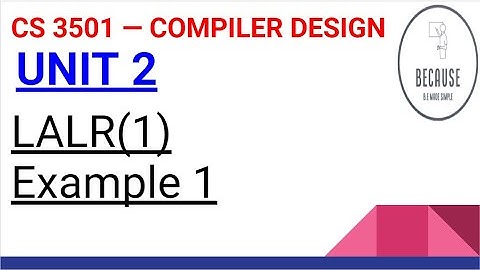2.35. LALR(1) Parser in Tamil