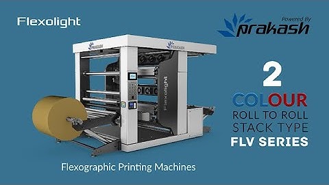 2 Colour 100% Made in India | Roll To Roll Stack Type Flexographic Printing Machine With 2 Colour
