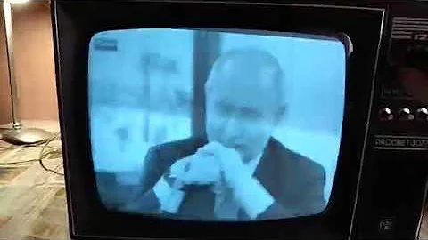 Включаем старый советский телевизор Рассвет 307