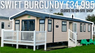 Static Caravan For Sale  2019 Swift Burgundy 35x12 3 Bedroom  Closes To Onsite Supermarket