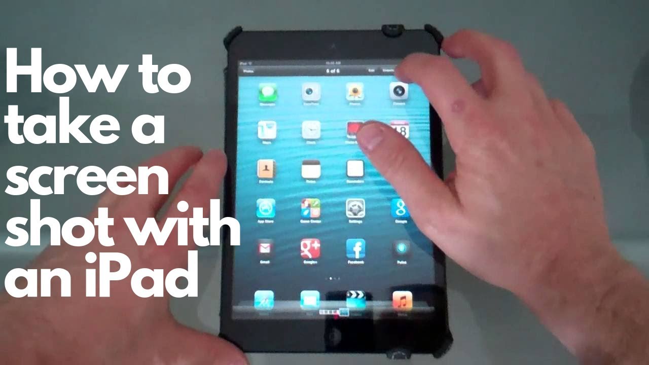 Taking A Screen Shot With Your Ipad Mini Tutorial Youtube