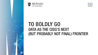 To Boldly Go - Data as the CISG's Next (But Probably Not Final) Frontier