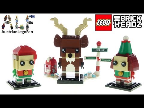 LEGO Brickheadz 40353 Reindeer, Elf and Elfie - Lego Speed Build Review