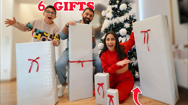 لاقينا 6 هدايا تحت الشجرة 🎄 اكبر وحدة ل ابنا ❤️!