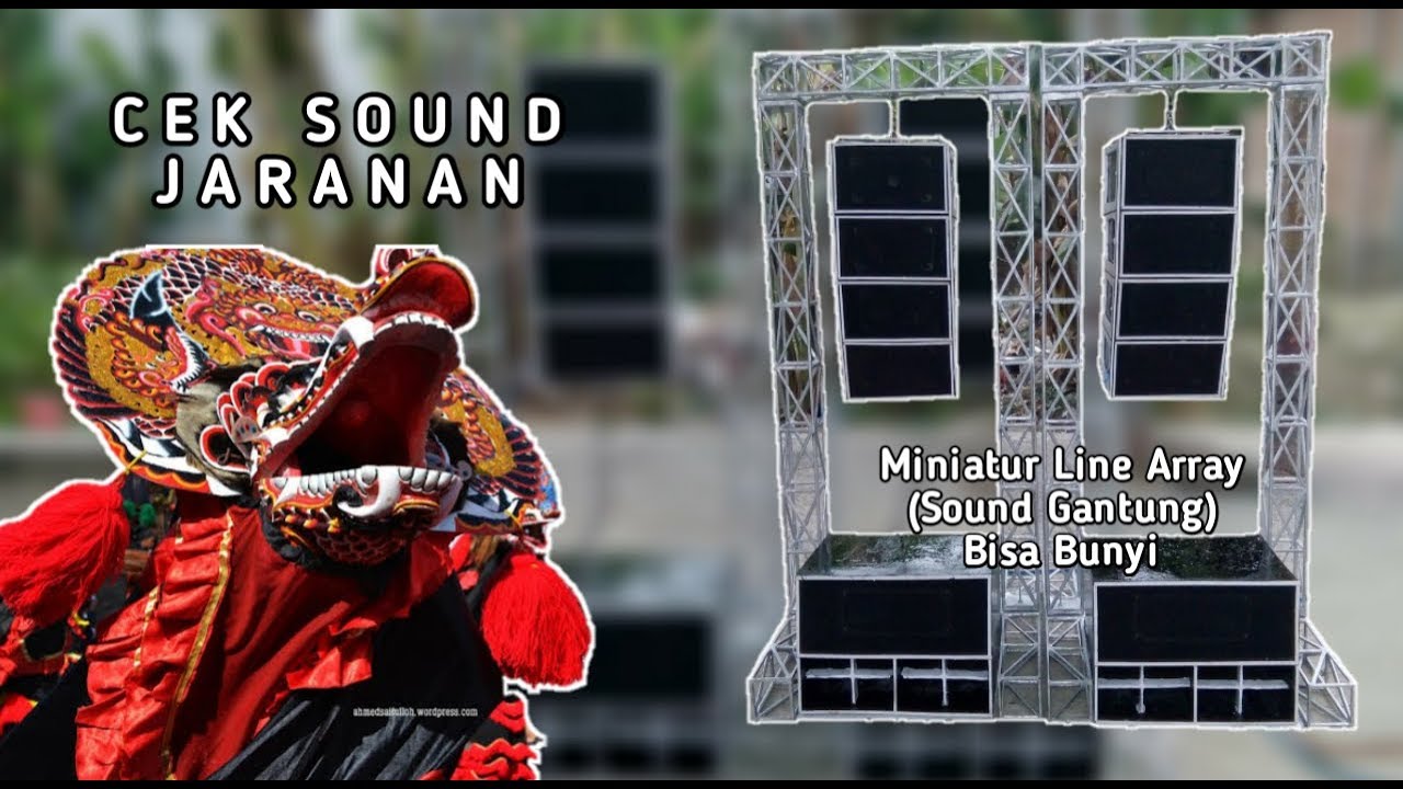 Cek Sound  Miniatur  Line Array Sound  Gantung  YouTube
