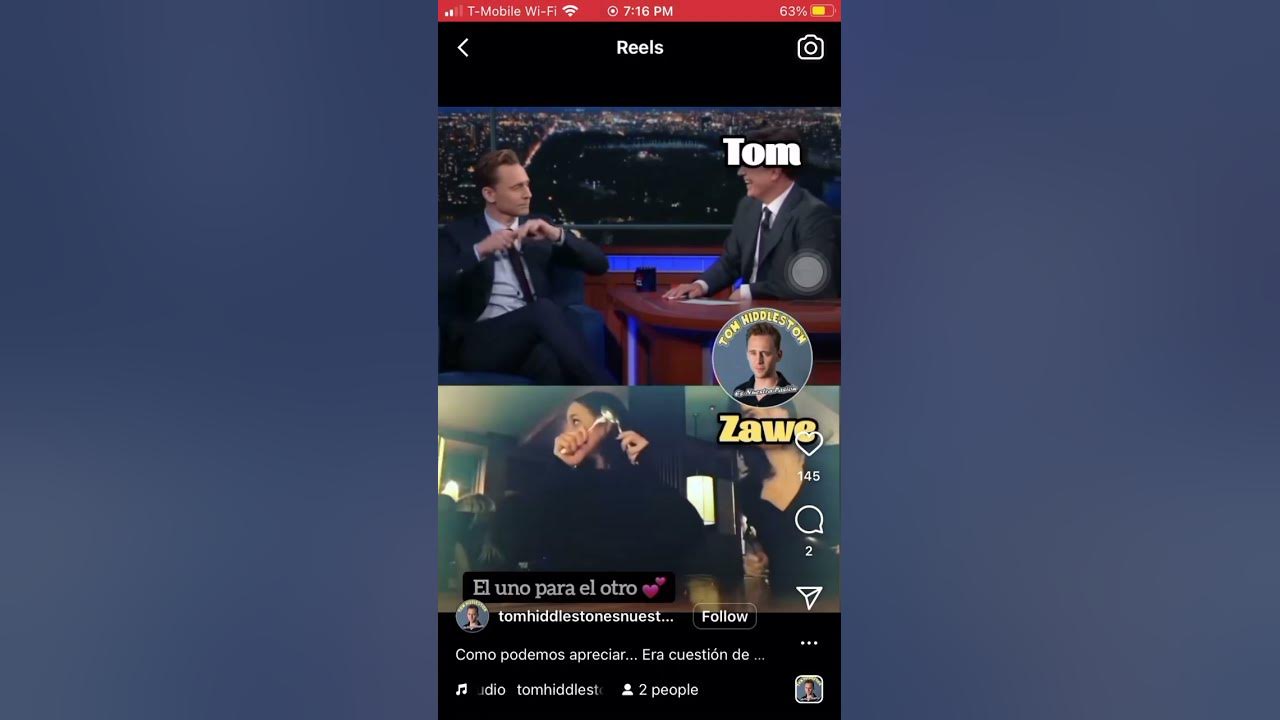 Tom Hiddleston and Zawe Ashton playing spoons YouTube
