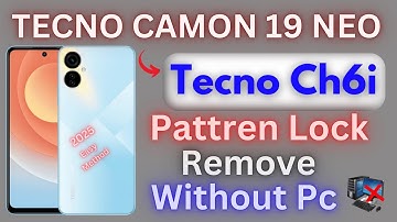 Tecno Camon 19 (ci6 ,chi6) Hard Reset/Recovery Mode | Tecno camon 19 Neo Factory Reset