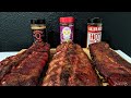 Smoked Pork Ribs - Three Rub Showdown - Kosmos Vs. Meat Church Vs. Killer Hogs - #StayInCookOut