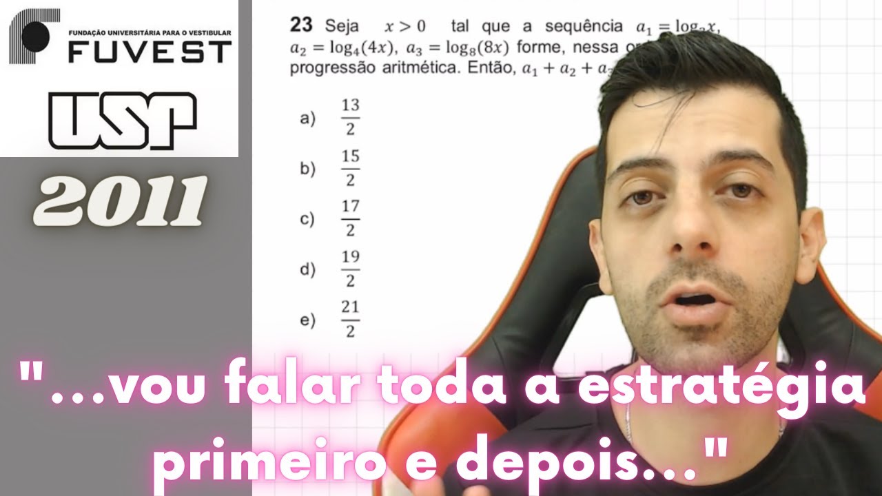 FUVEST 2011 Q23 - Seja x maior que 0 tal que a sequência