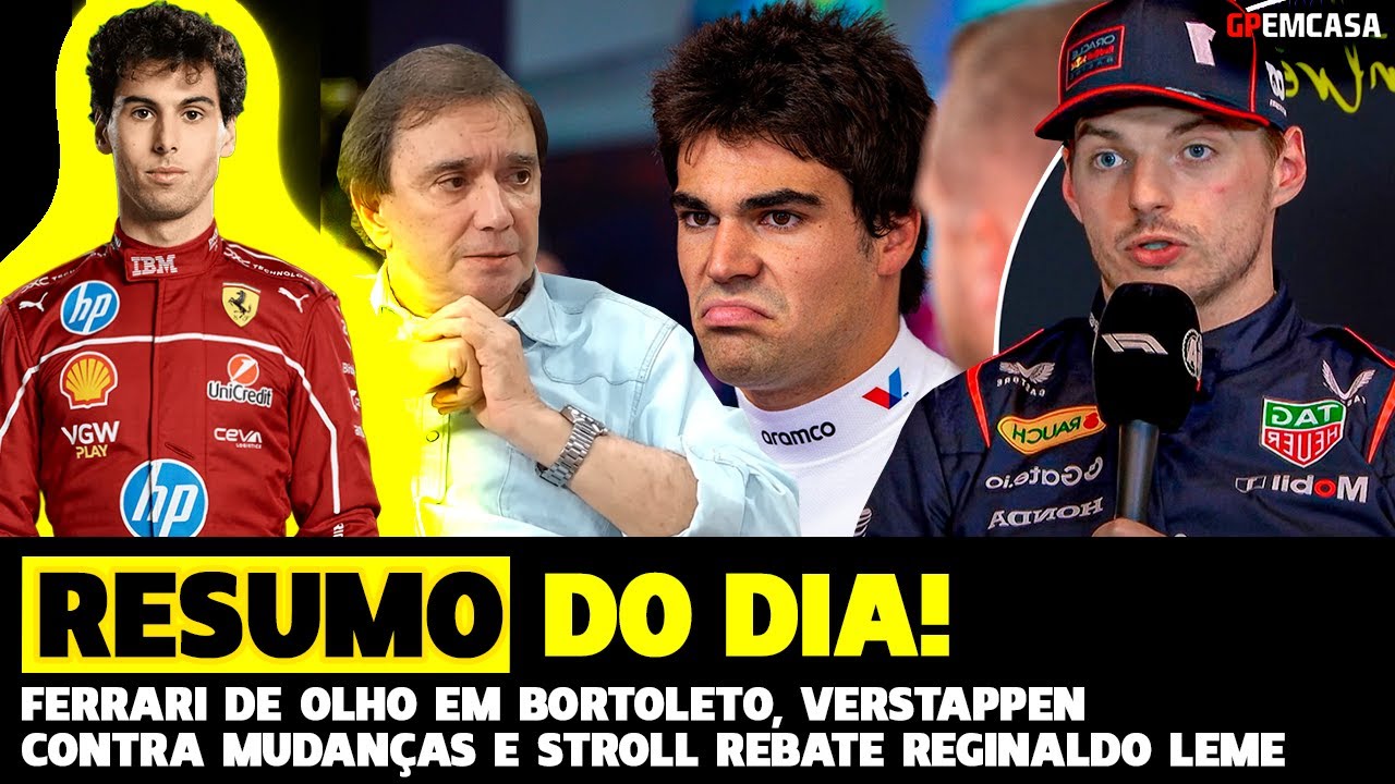 Resumo Do Dia: Ferrari De Olho Em Bortoleto, Stroll Rebate Reginaldo Leme | Fórmula 1 | Gp Em Casa