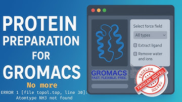 Protein Preparation for GROMACS | Easy Forcefield Setup, Ligand Extraction Cleanup & No more Errors!