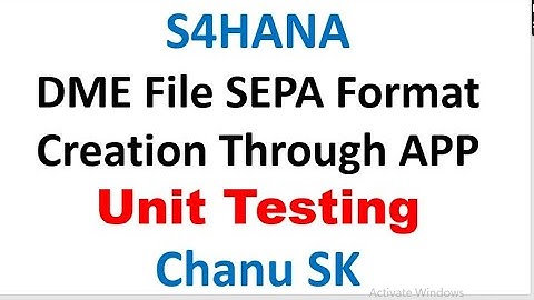 S4HANA DME Configuration Bank Transfer using SAP DME File |DME file configuration in sap| Chanu SK