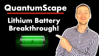 MASSIVE QS Stock News! -- Solid State Battery Breakthrough! -- (QuantumScape)