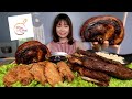 LECHON BELLY, PORK RIBS and CHICKEN WINGS MUKBANG