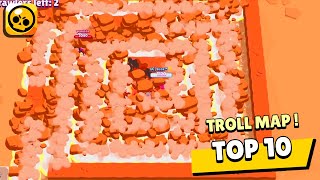 🤨🤨🤨 ces MAP SONT... BEST OF TOP 10 TROLL Map Survivant Brawl Stars Ep34