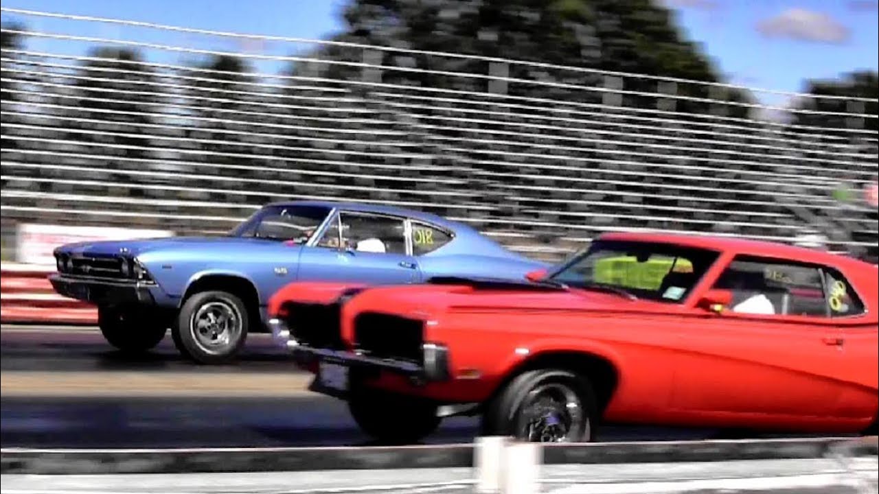 428 Cobra Jet Cougar Eliminator Vs Chevelle Ss396 14 Mile Drag Race