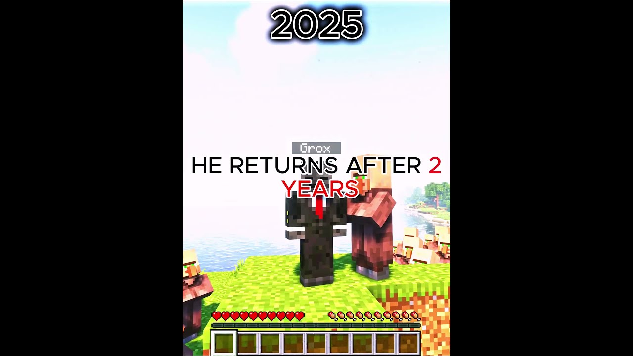 GROX RETURNS AFTER 2 YEARS Grox Groxmc Minecraft Edit